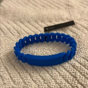 Marc by Marc Jacobs Electric Blue Silicone Bracelet One Size
